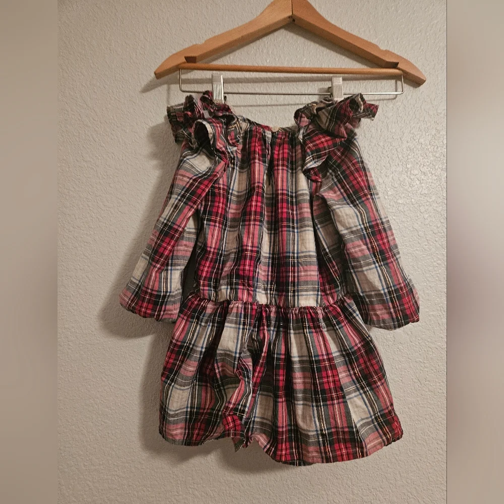 baby gap holiday plaid dress, 3t gingham christmas fall party
